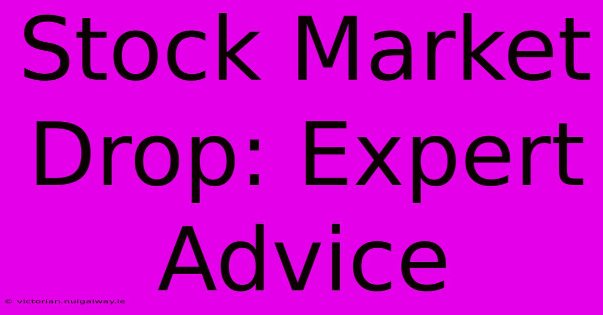 Stock Market Drop: Expert Advice