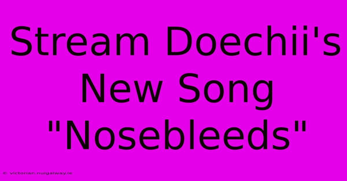 Stream Doechii's New Song 