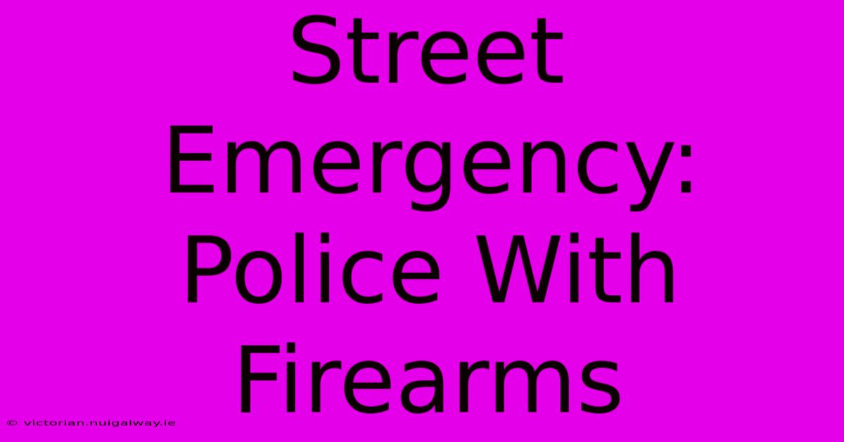 Street Emergency: Police With Firearms