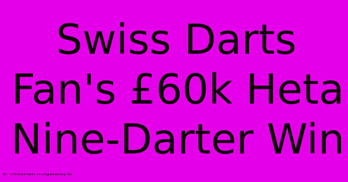 Swiss Darts Fan's £60k Heta Nine-Darter Win