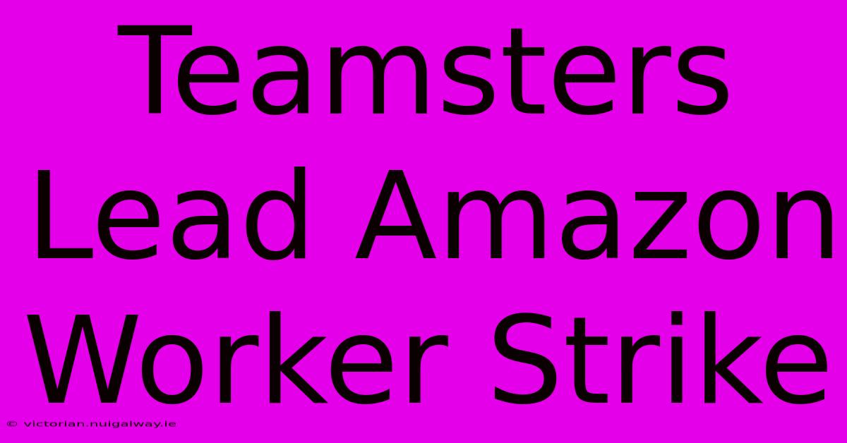 Teamsters Lead Amazon Worker Strike