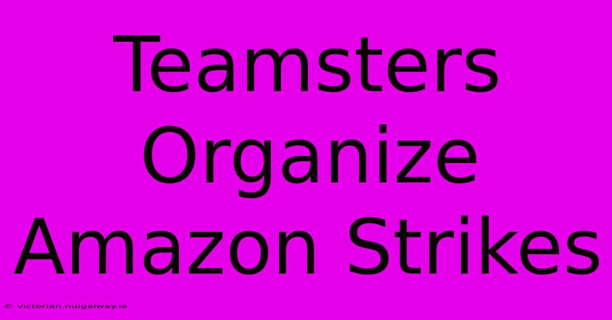 Teamsters Organize Amazon Strikes