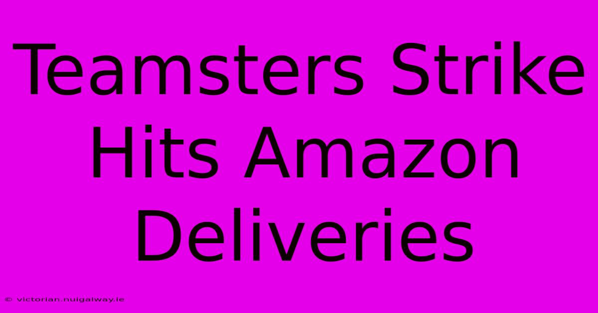 Teamsters Strike Hits Amazon Deliveries