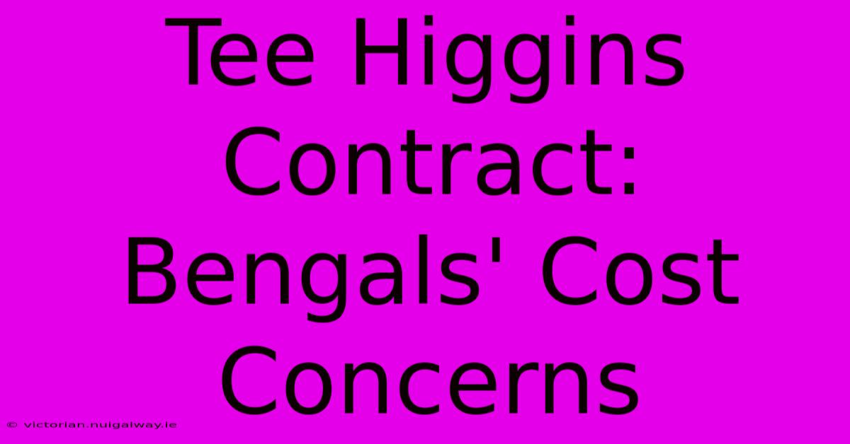 Tee Higgins Contract: Bengals' Cost Concerns