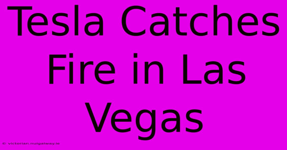 Tesla Catches Fire In Las Vegas