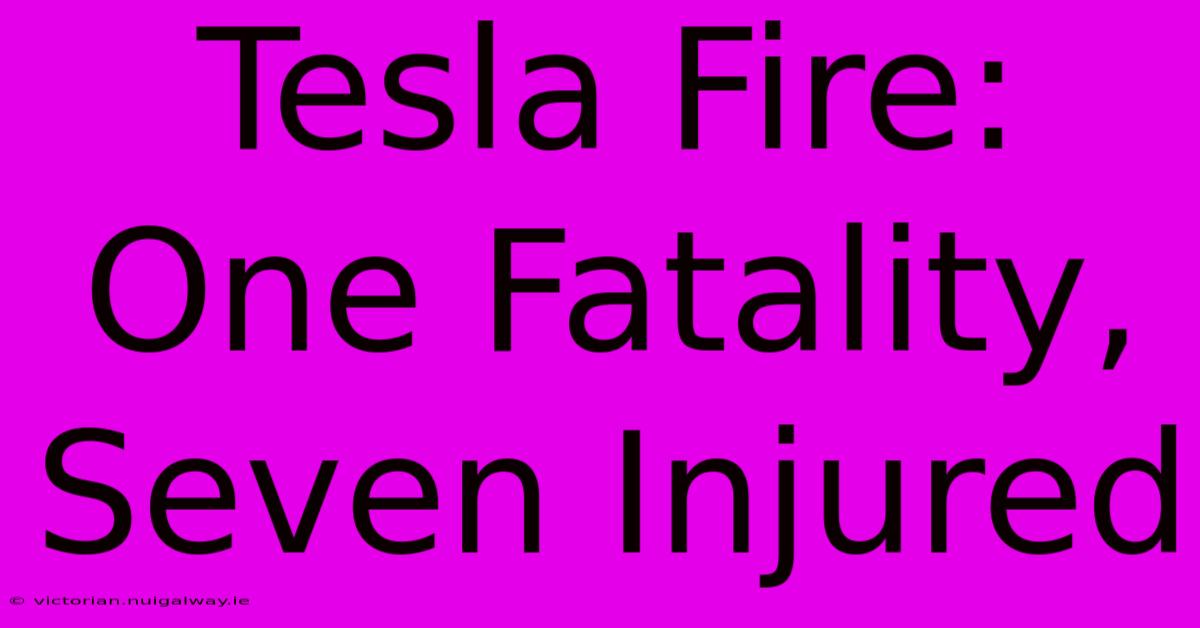 Tesla Fire: One Fatality, Seven Injured