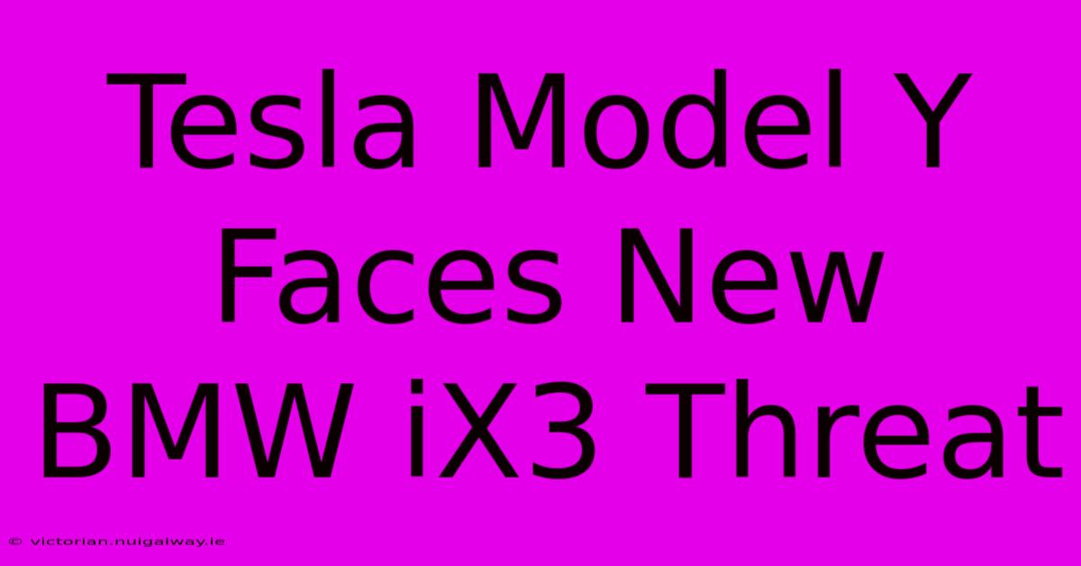 Tesla Model Y Faces New BMW IX3 Threat