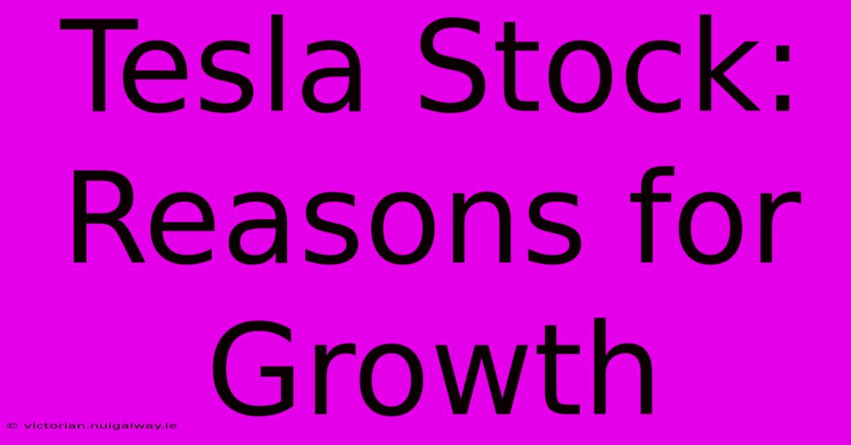 Tesla Stock: Reasons For Growth 