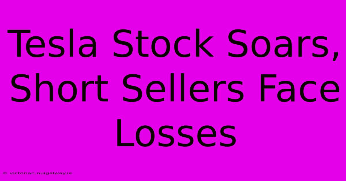 Tesla Stock Soars, Short Sellers Face Losses