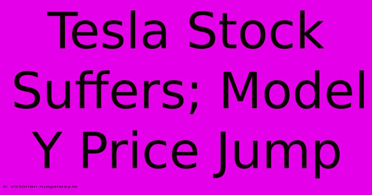 Tesla Stock Suffers; Model Y Price Jump