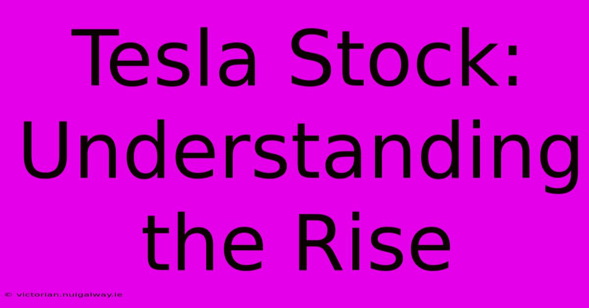 Tesla Stock: Understanding The Rise