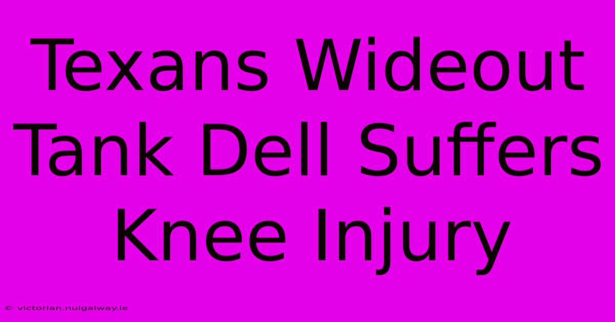 Texans Wideout Tank Dell Suffers Knee Injury