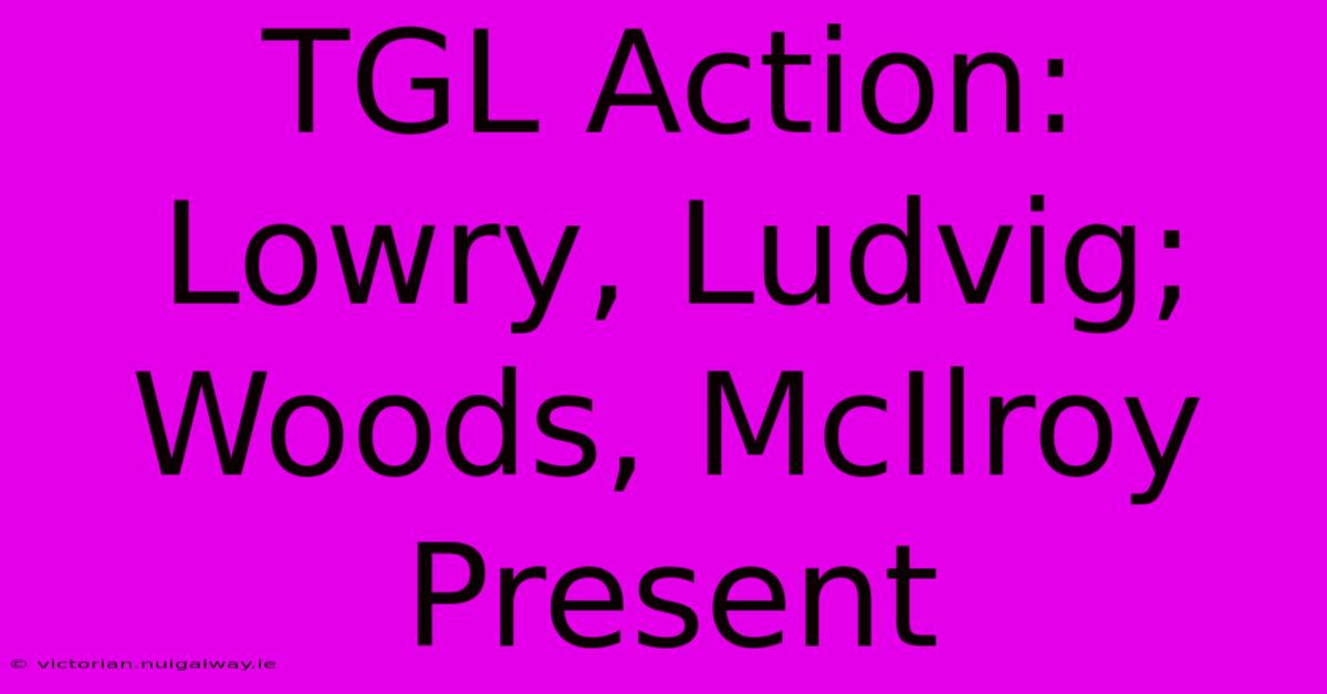 TGL Action: Lowry, Ludvig; Woods, McIlroy Present