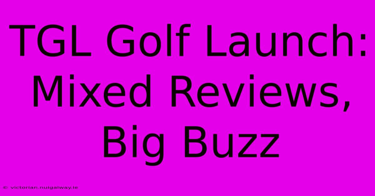 TGL Golf Launch: Mixed Reviews, Big Buzz