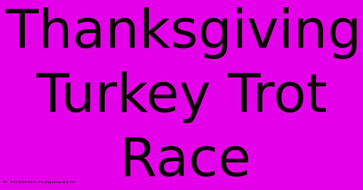 Thanksgiving Turkey Trot Race