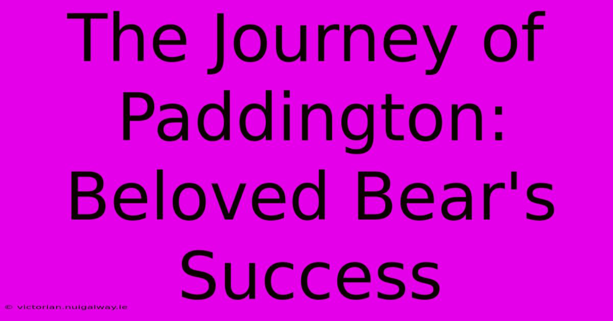 The Journey Of Paddington: Beloved Bear's Success