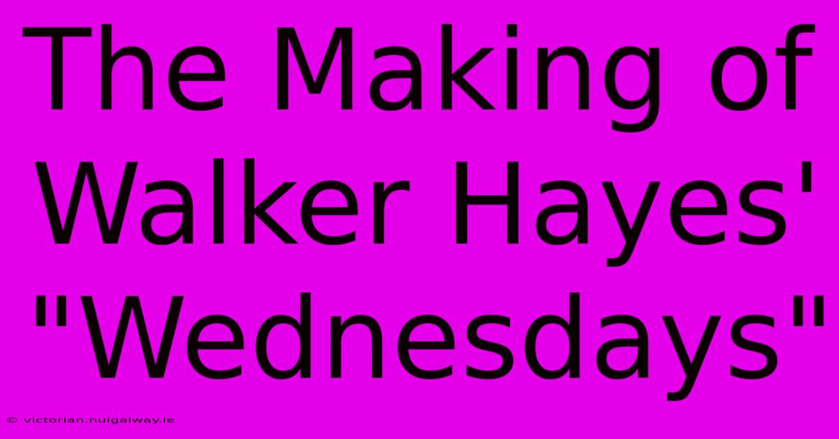 The Making Of Walker Hayes' 