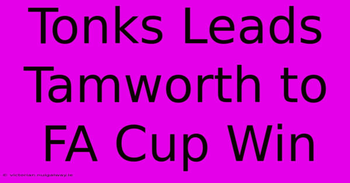 Tonks Leads Tamworth To FA Cup Win