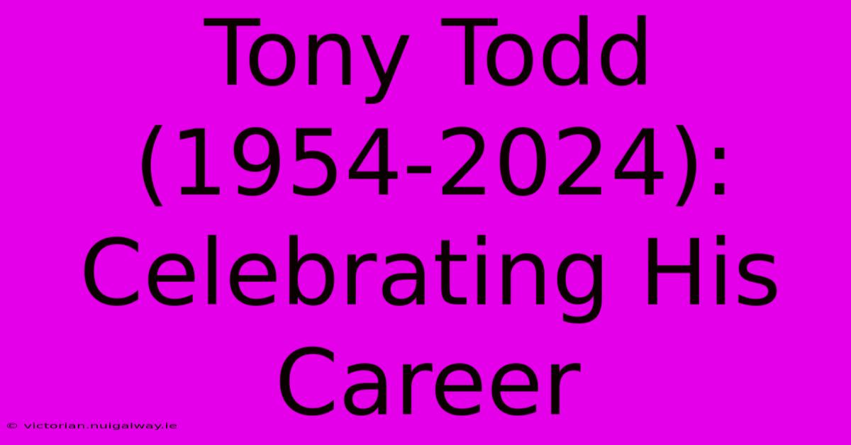 Tony Todd (1954-2024): Celebrating His Career 