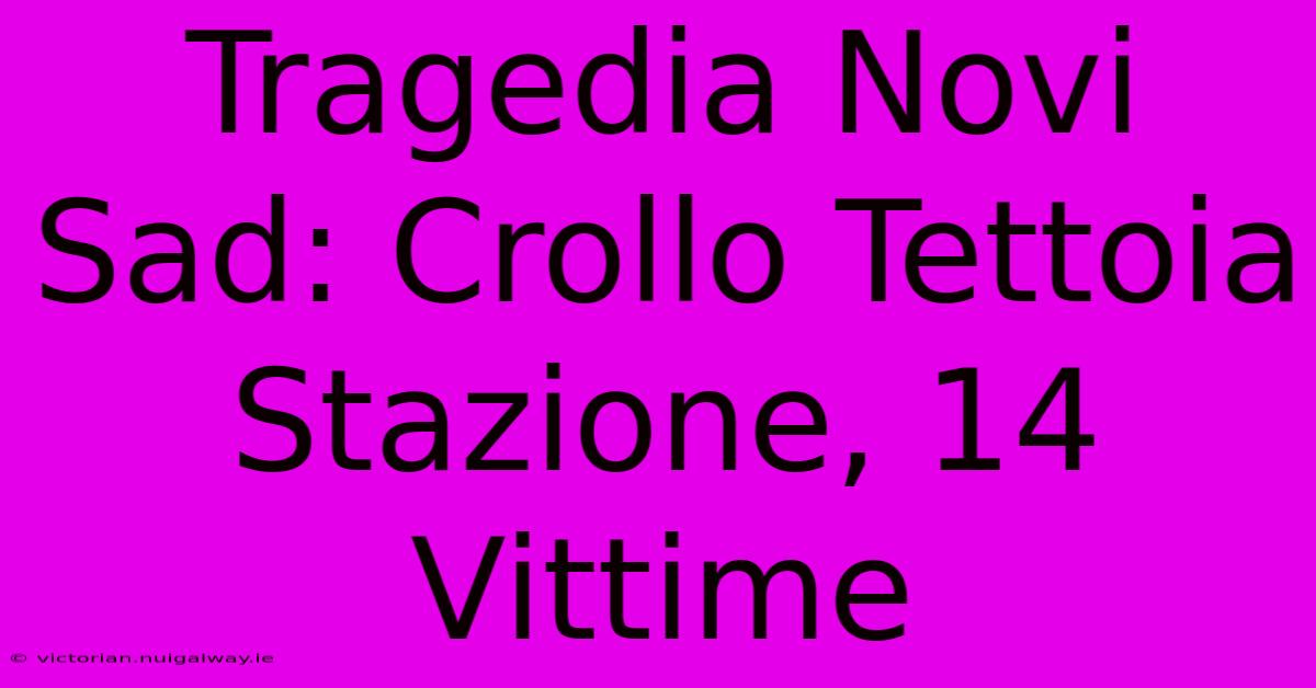 Tragedia Novi Sad: Crollo Tettoia Stazione, 14 Vittime