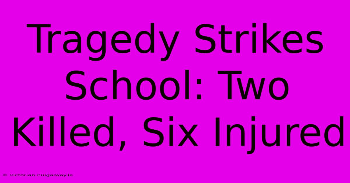 Tragedy Strikes School: Two Killed, Six Injured