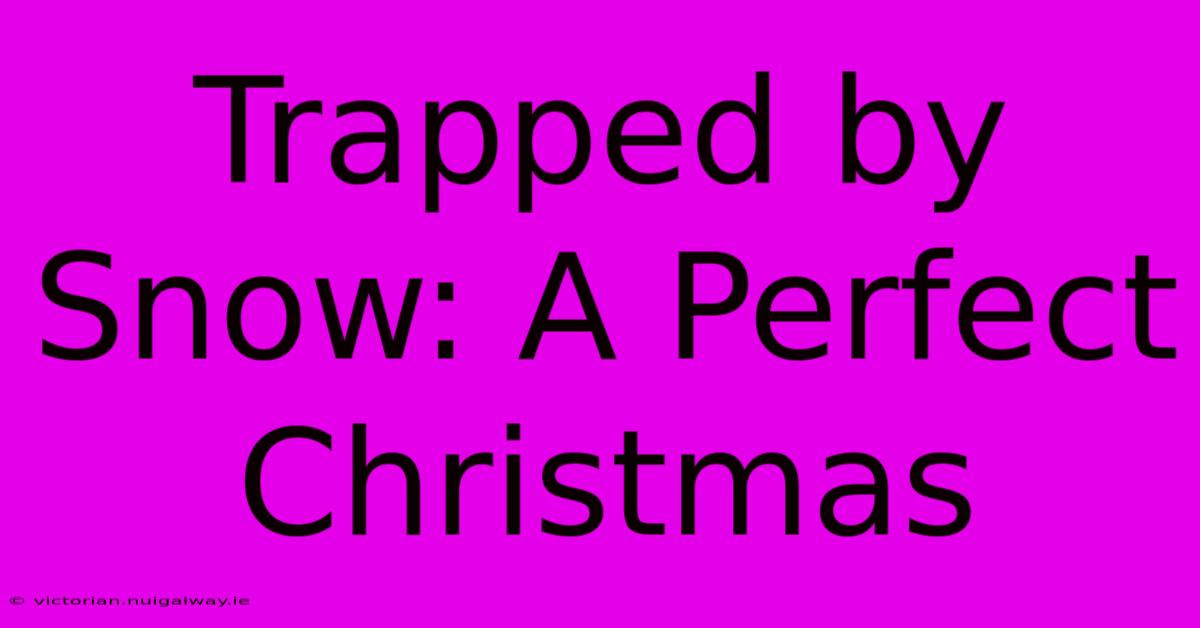 Trapped By Snow: A Perfect Christmas