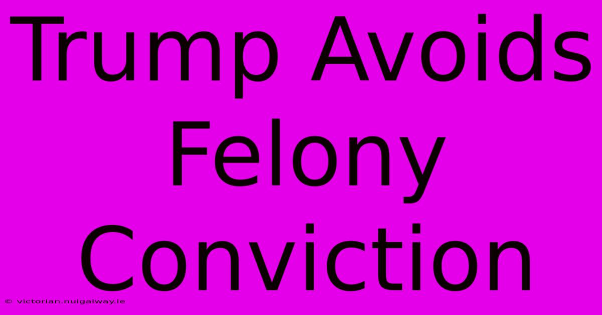 Trump Avoids Felony Conviction