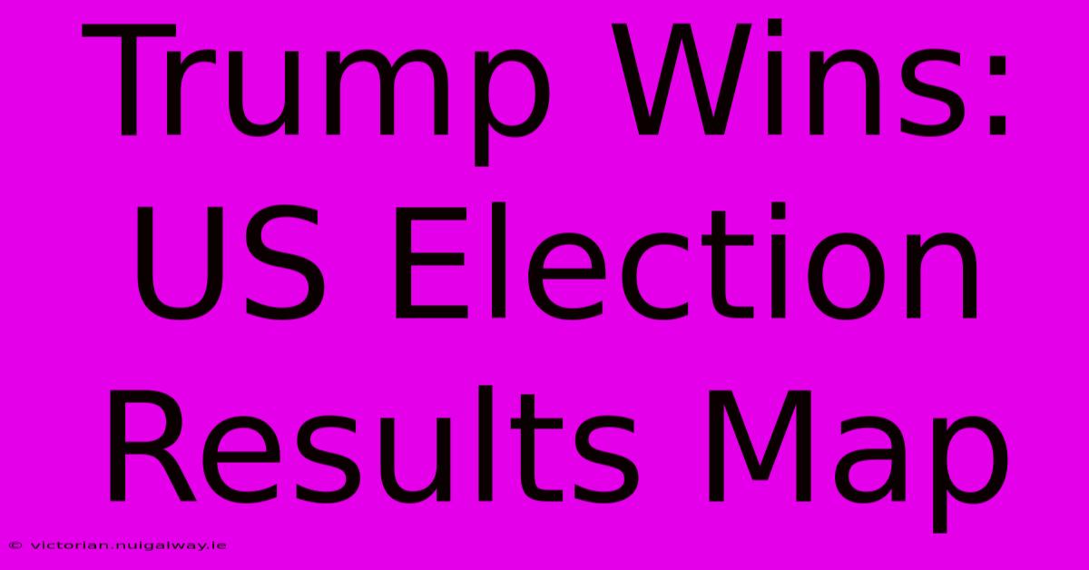 Trump Wins: US Election Results Map 