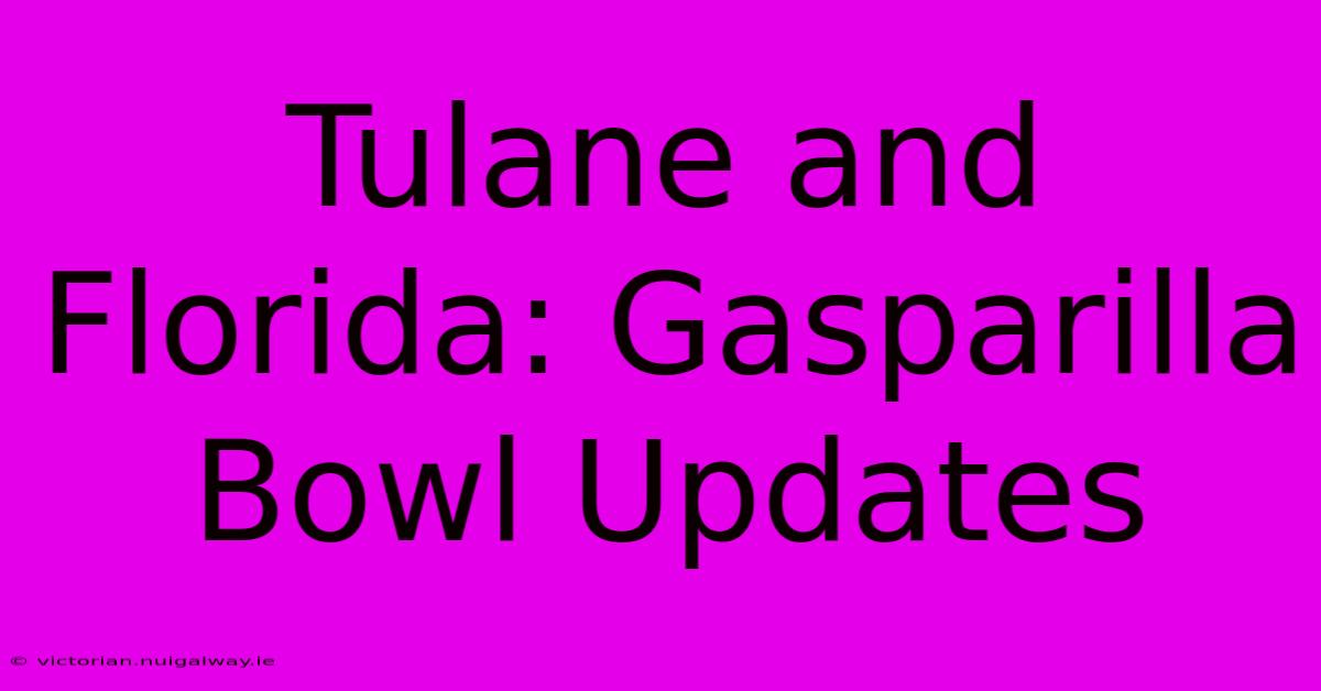 Tulane And Florida: Gasparilla Bowl Updates