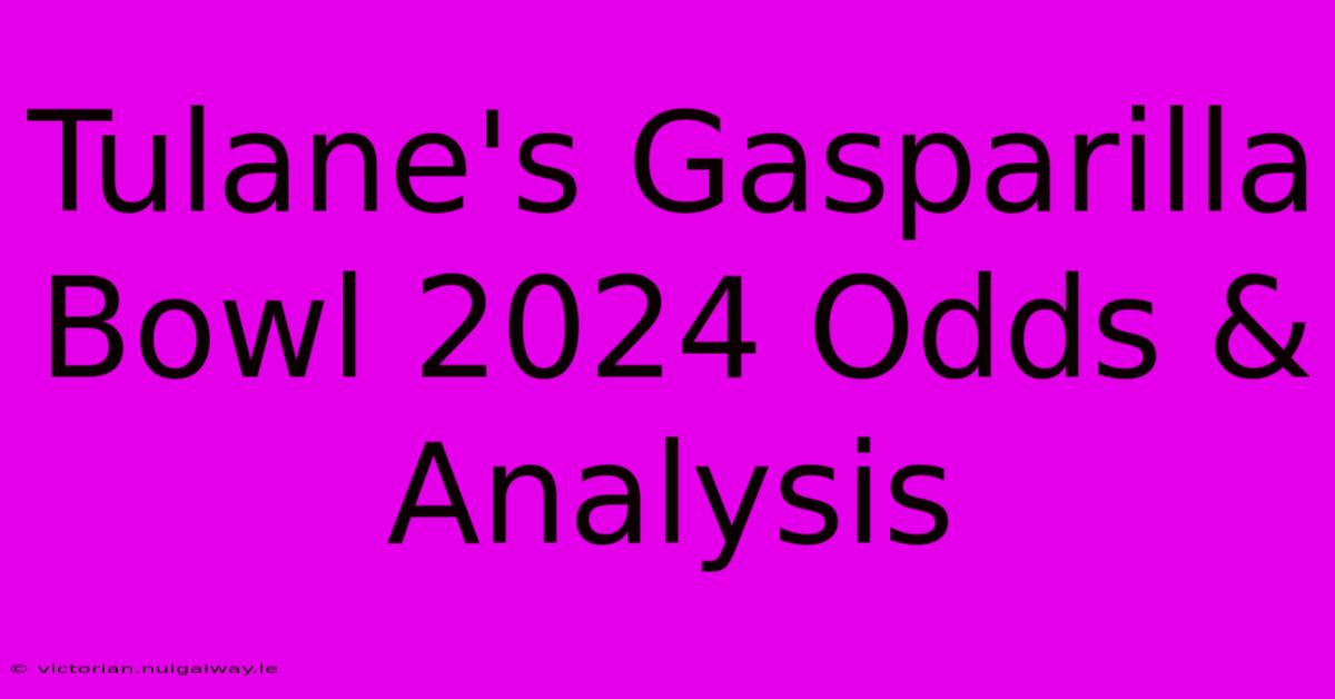 Tulane's Gasparilla Bowl 2024 Odds & Analysis