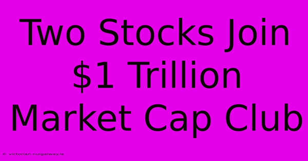 Two Stocks Join $1 Trillion Market Cap Club