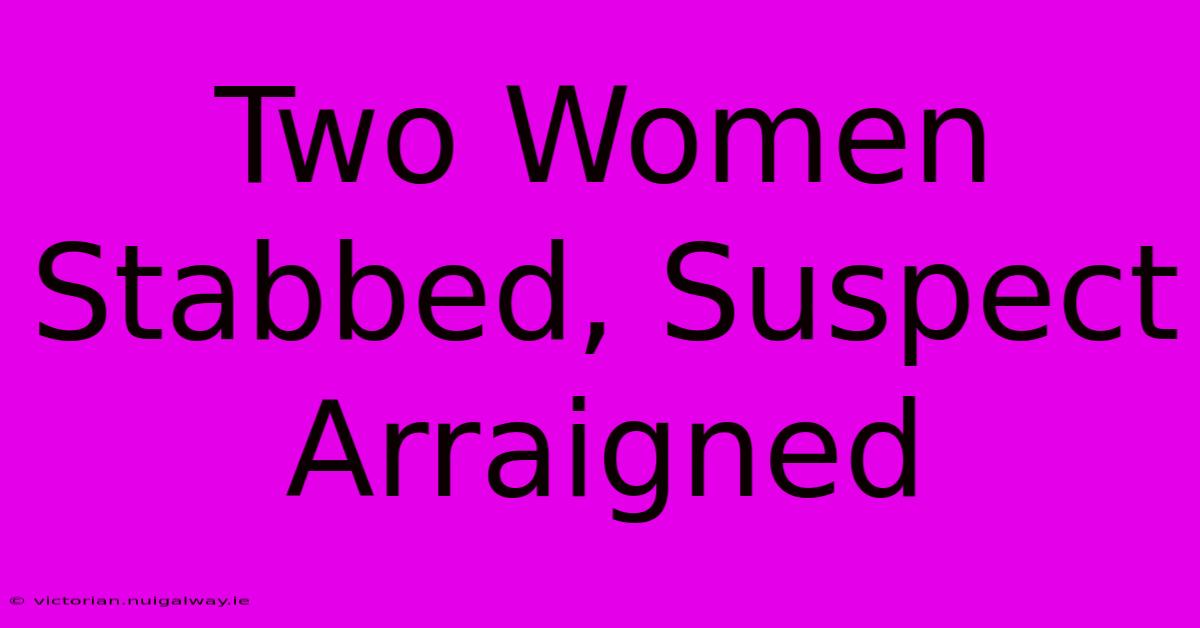 Two Women Stabbed, Suspect Arraigned