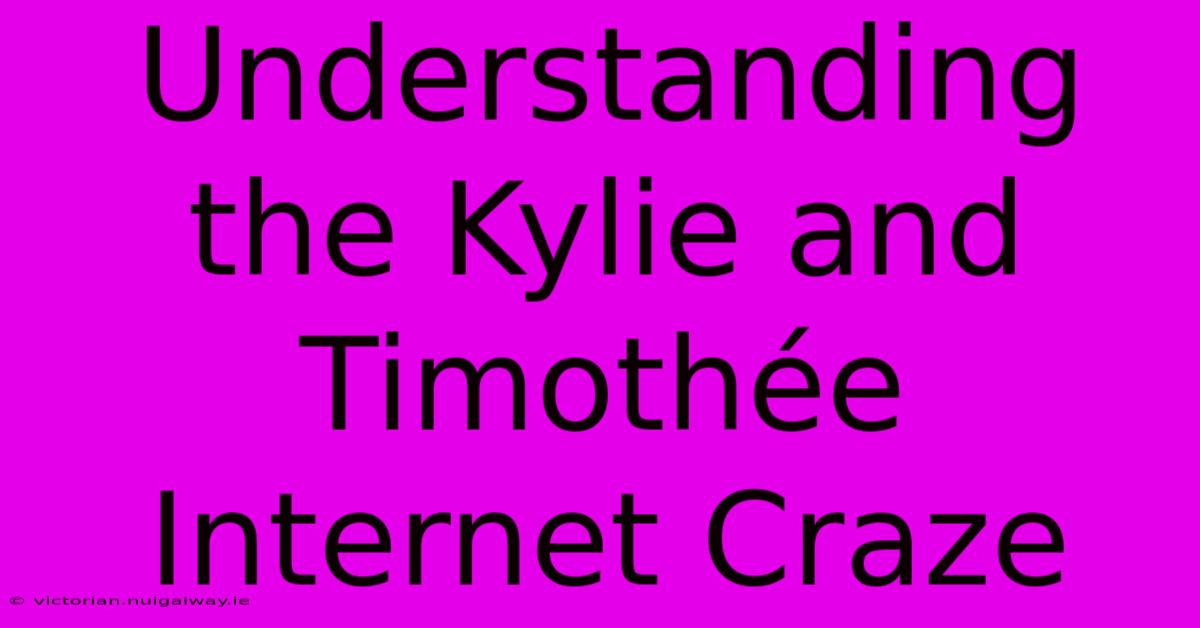 Understanding The Kylie And Timothée Internet Craze