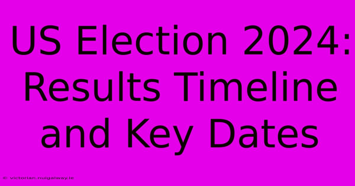 US Election 2024: Results Timeline And Key Dates