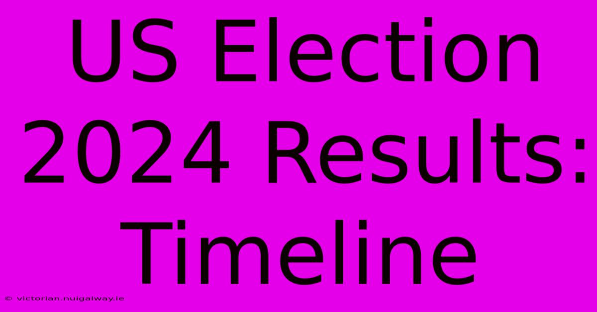 US Election 2024 Results: Timeline