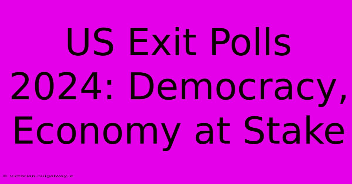 US Exit Polls 2024: Democracy, Economy At Stake