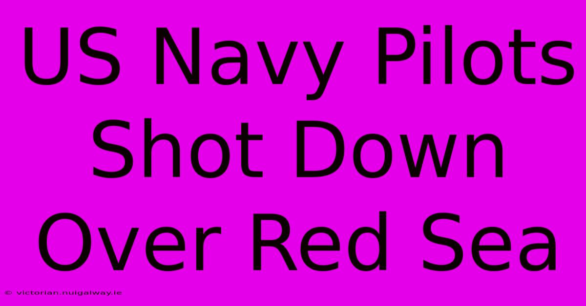 US Navy Pilots Shot Down Over Red Sea