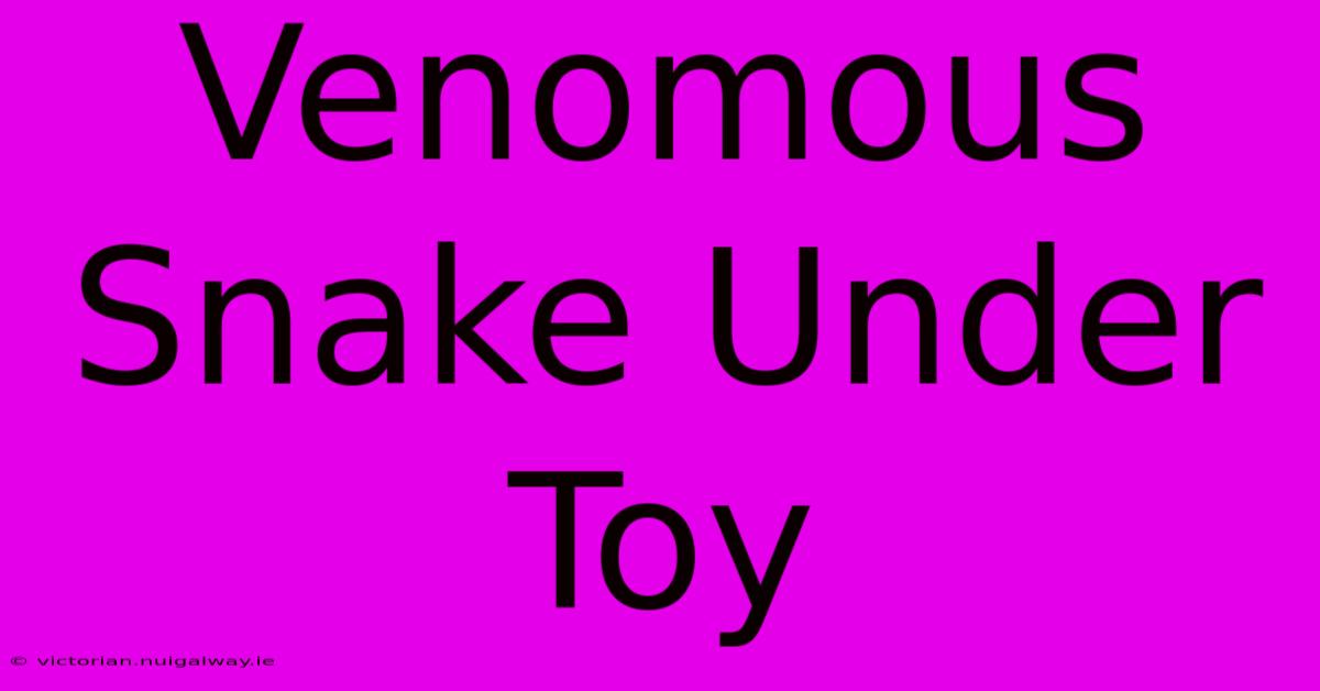 Venomous Snake Under Toy