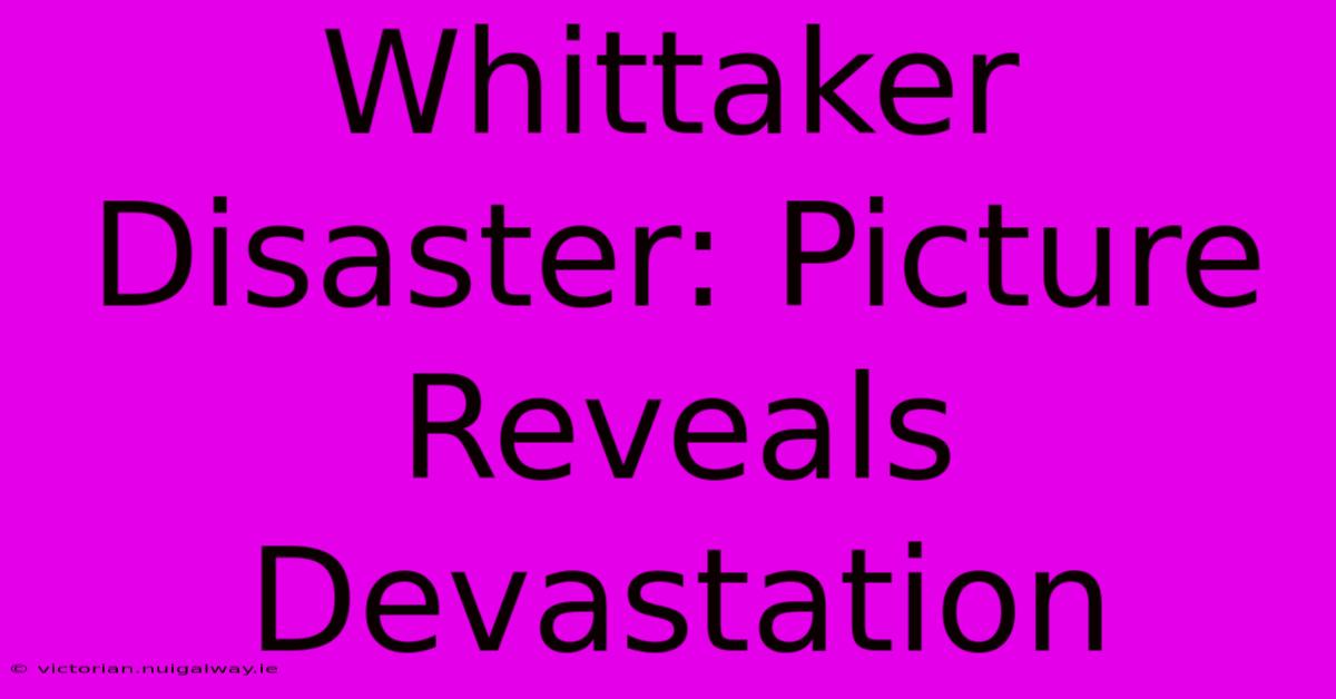 Whittaker Disaster: Picture Reveals Devastation 