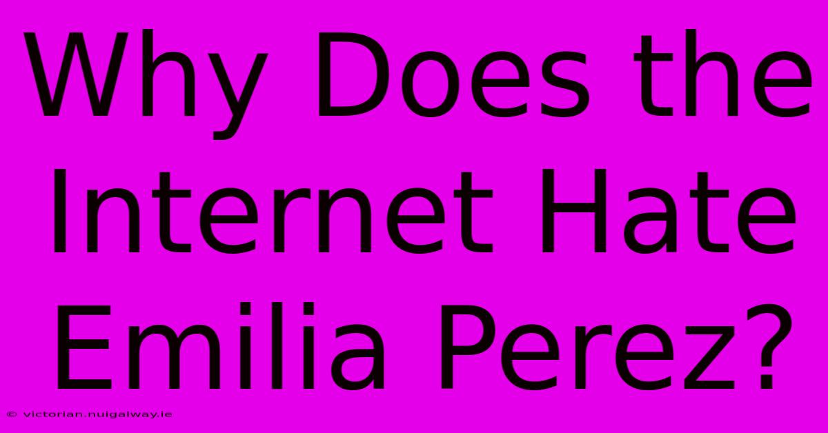 Why Does The Internet Hate Emilia Perez?