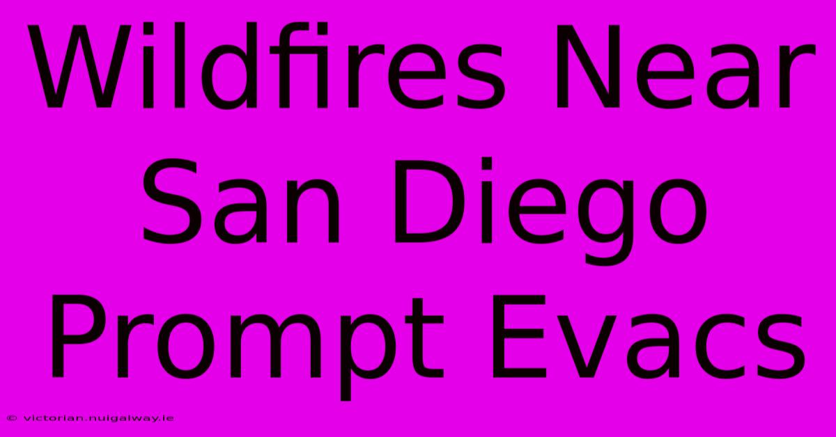 Wildfires Near San Diego Prompt Evacs