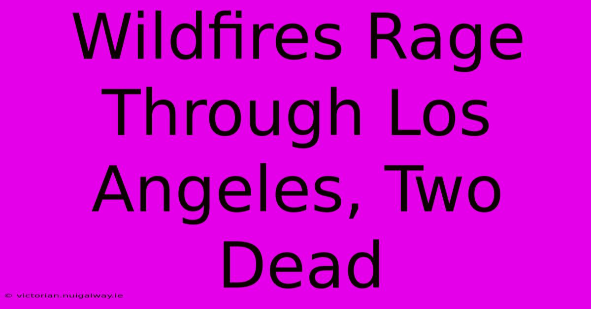 Wildfires Rage Through Los Angeles, Two Dead