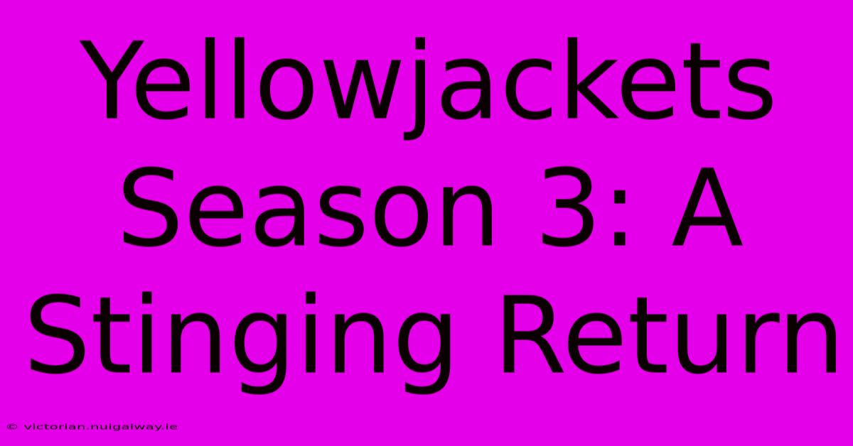 Yellowjackets Season 3: A Stinging Return