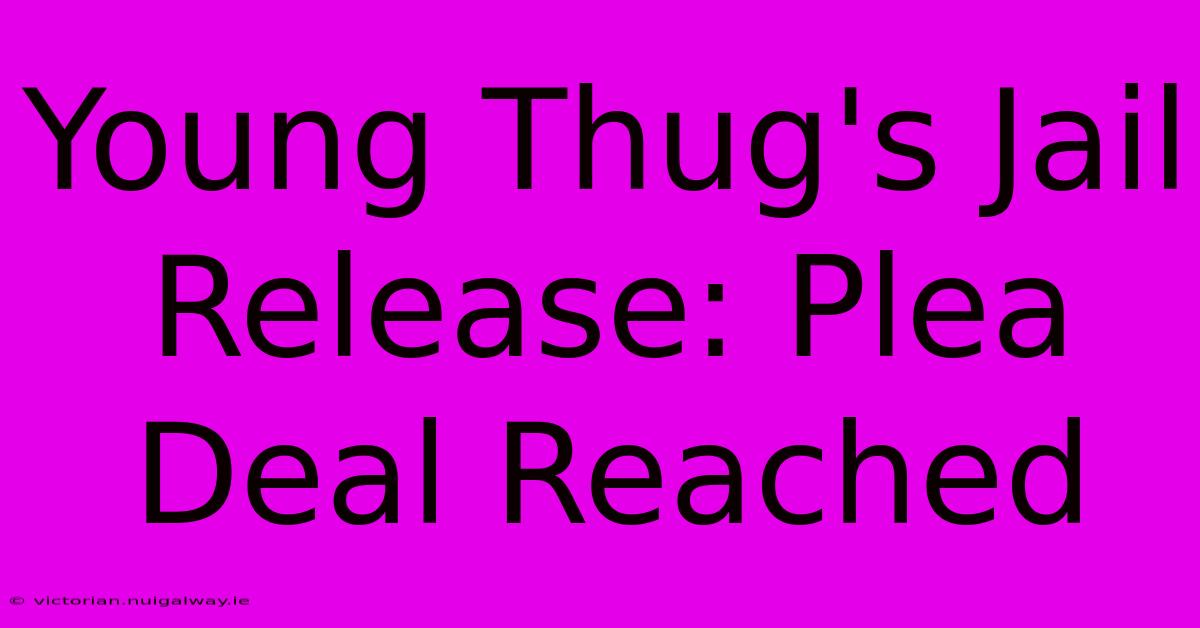 Young Thug's Jail Release: Plea Deal Reached