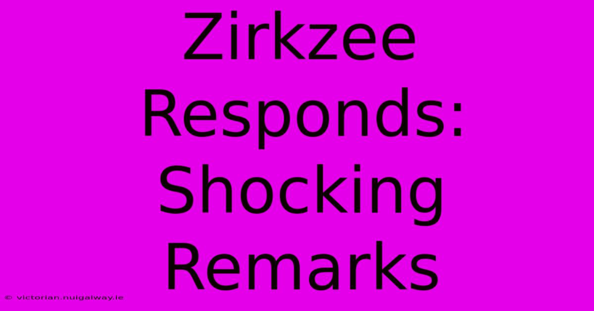 Zirkzee Responds: Shocking Remarks